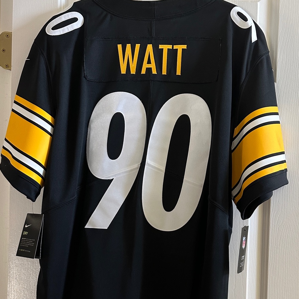 Nike #90 Watt Steelers Jersey